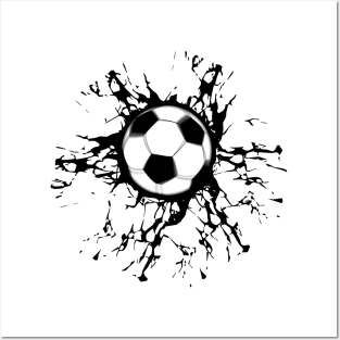 soccer super shot ball wall breaker Posters and Art